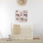 newborn, nursery, photo display wall, motherhood tips, family photos, gallery